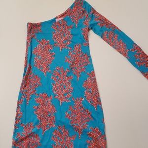 Lilly Pulitzer One Shoulder Evening Dress